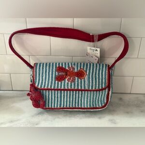 Brand NEW RELEASE LOBSTER BEADED BAG WITH LOBSTER CHARM MADE INDIA Viral TIKTOK